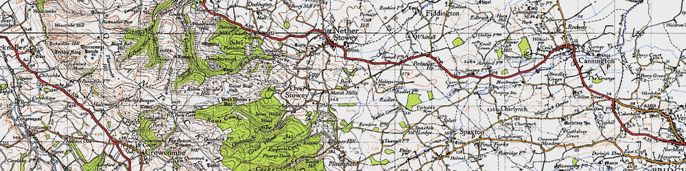 Old map of Marsh Mills in 1946