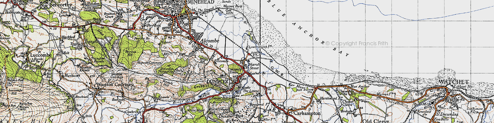 Old map of Marsh Street in 1946