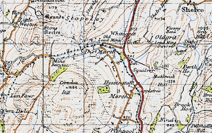 Old map of Marsh, The in 1947