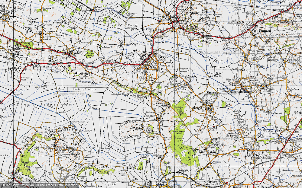 Old Map of Marshall's Elm, 1946 in 1946