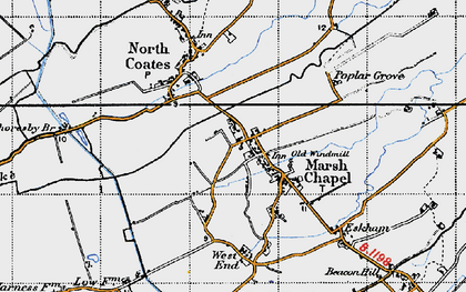 Old map of Marshchapel in 1946