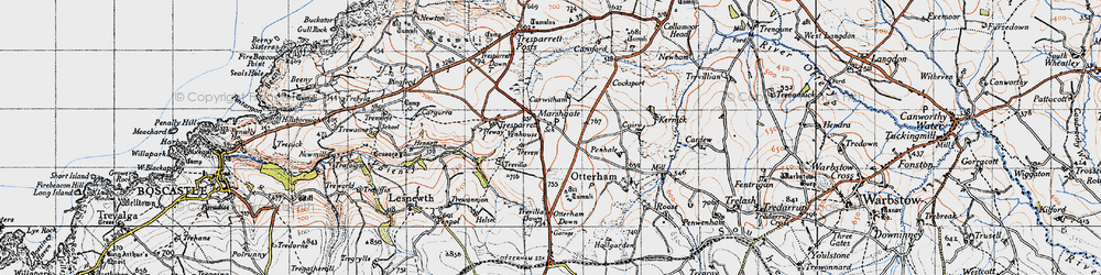Old map of Marshgate in 1946