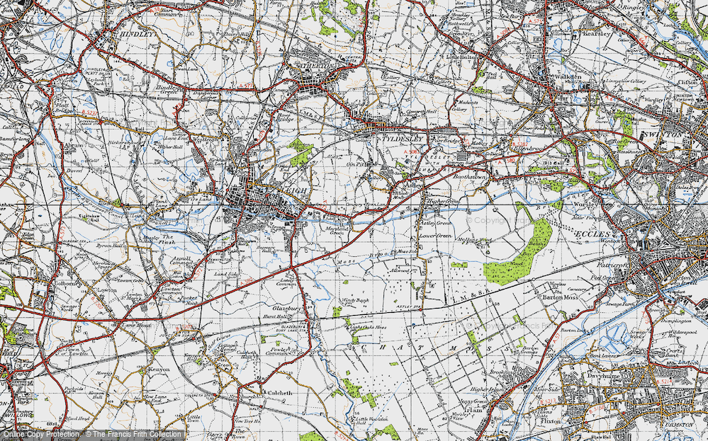 Old Map of Marsland Green, 1947 in 1947