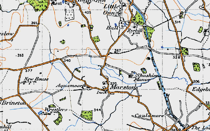 Old map of Aquamoor in 1946