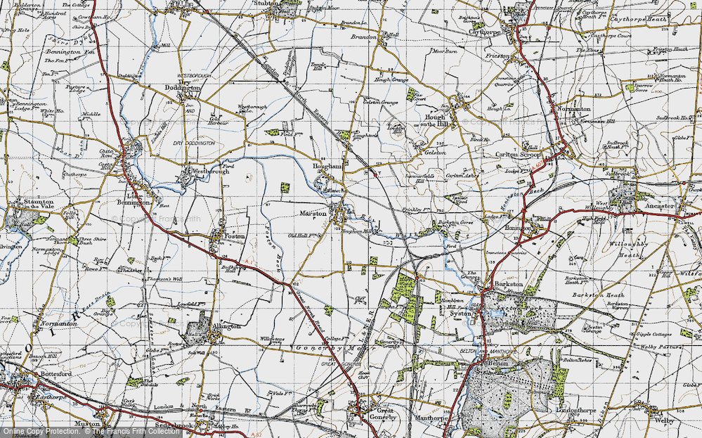 Old Map of Marston, 1946 in 1946