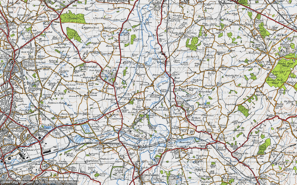 Old Map of Marston, 1946 in 1946