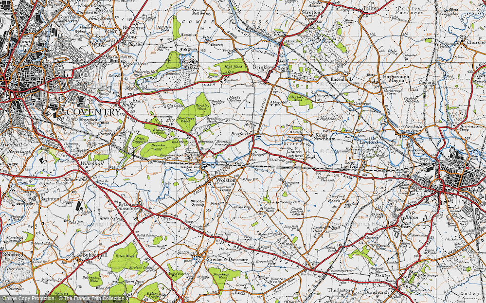 Old Map of Marston, 1946 in 1946