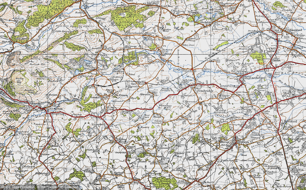 Old Map of Marston, 1947 in 1947