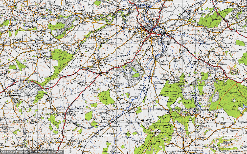 Old Map of Marston Bigot, 1946 in 1946