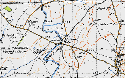 Old map of Marston Doles in 1946