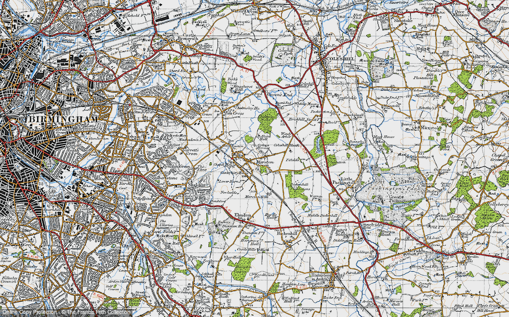 Old Maps of Marston Green, West Midlands - Francis Frith