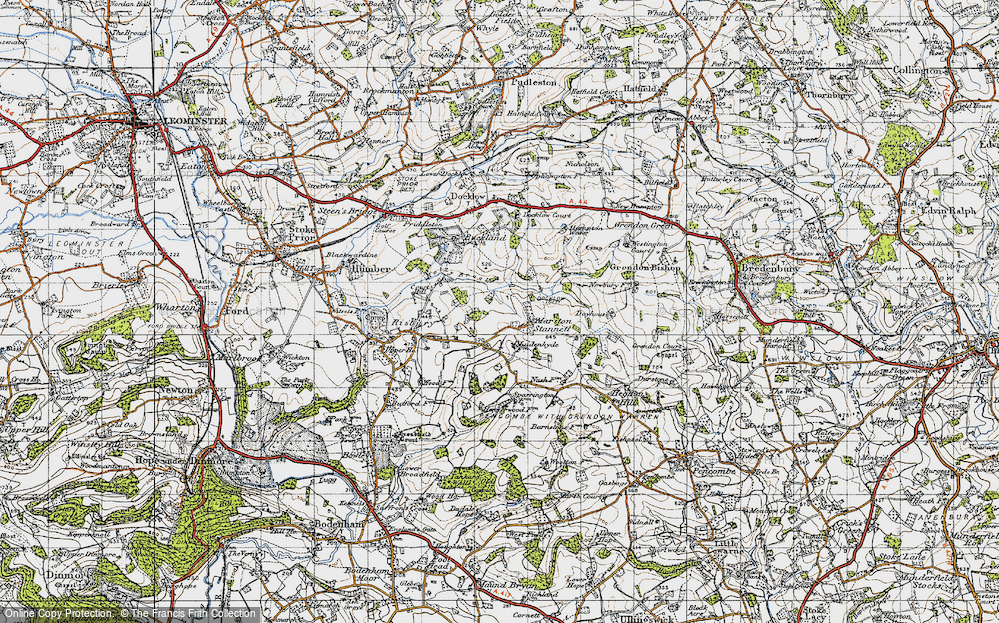 Old Map of Marston Stannett, 1947 in 1947