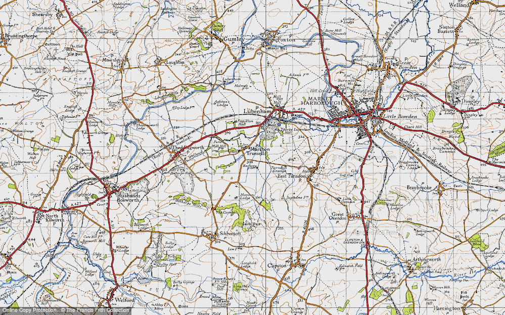 Old Map of Marston Trussell, 1946 in 1946