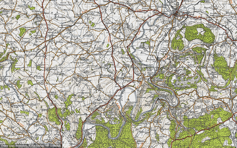 Old Map of Marstow, 1947 in 1947