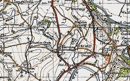 Old map of Marstow in 1947