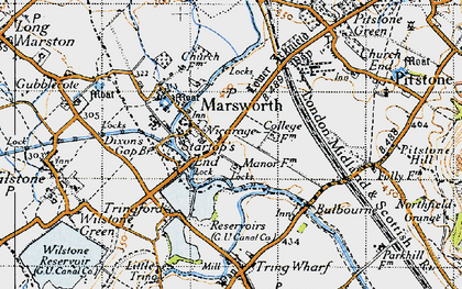 Old map of Marsworth in 1946
