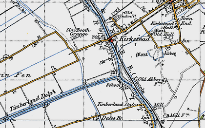 Old map of Martin Dales in 1946