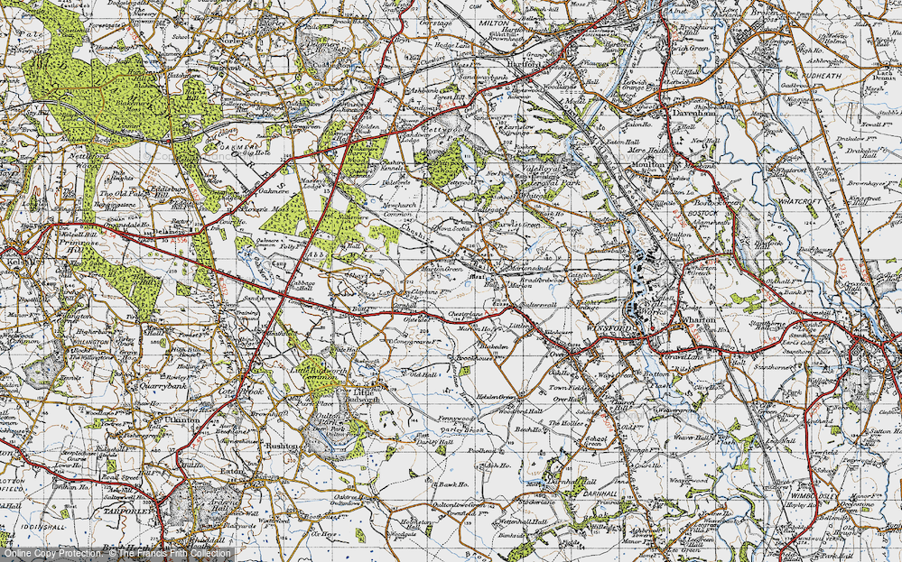Old Map of Marton Green, 1947 in 1947