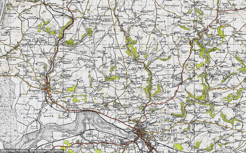 Old Maps of Marwood, Devon - Francis Frith