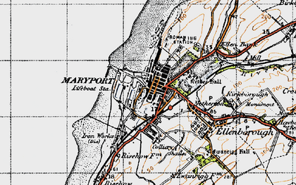 Old map of Alavna Roman Fort in 1947