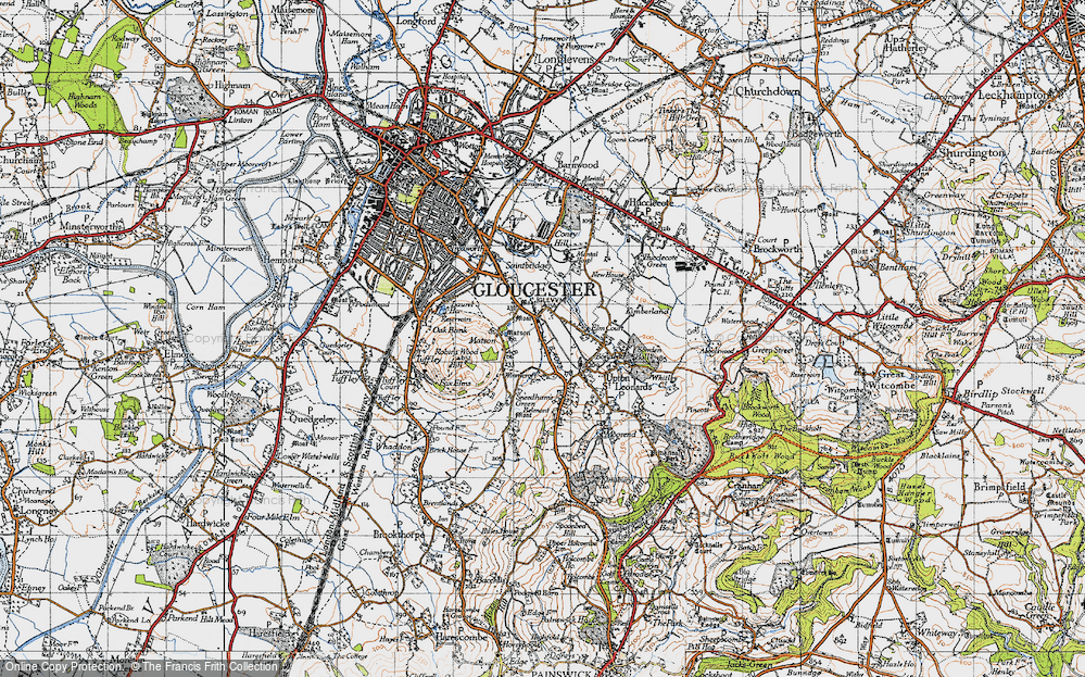 Old Map of Matson, 1947 in 1947