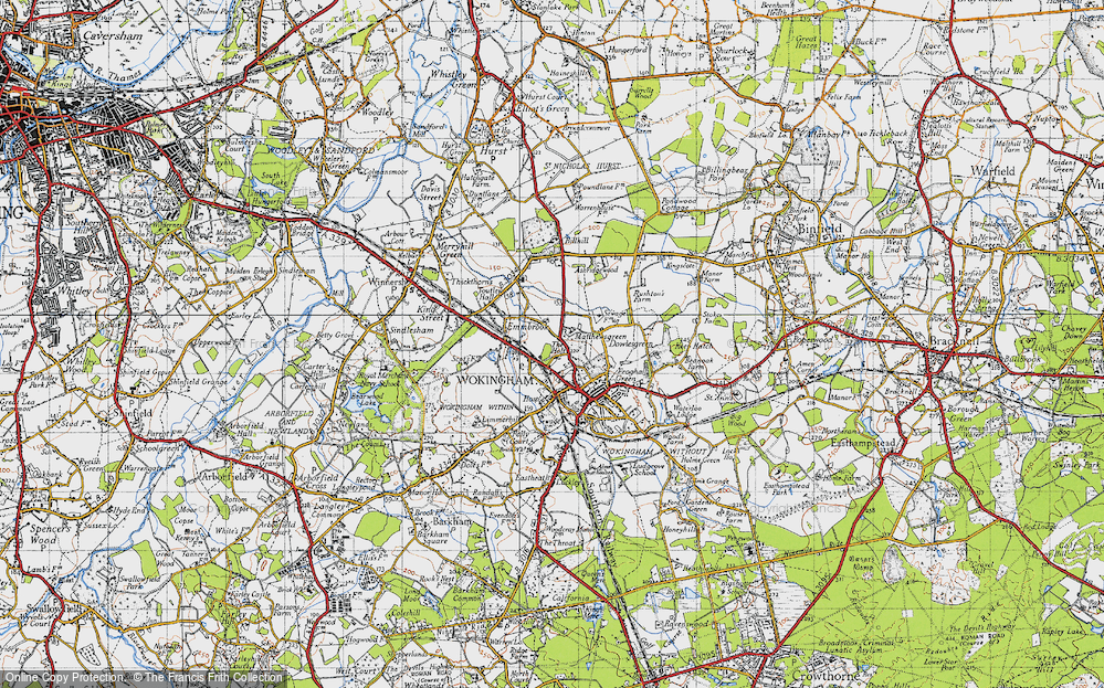Old Map of Matthewsgreen, 1940 in 1940