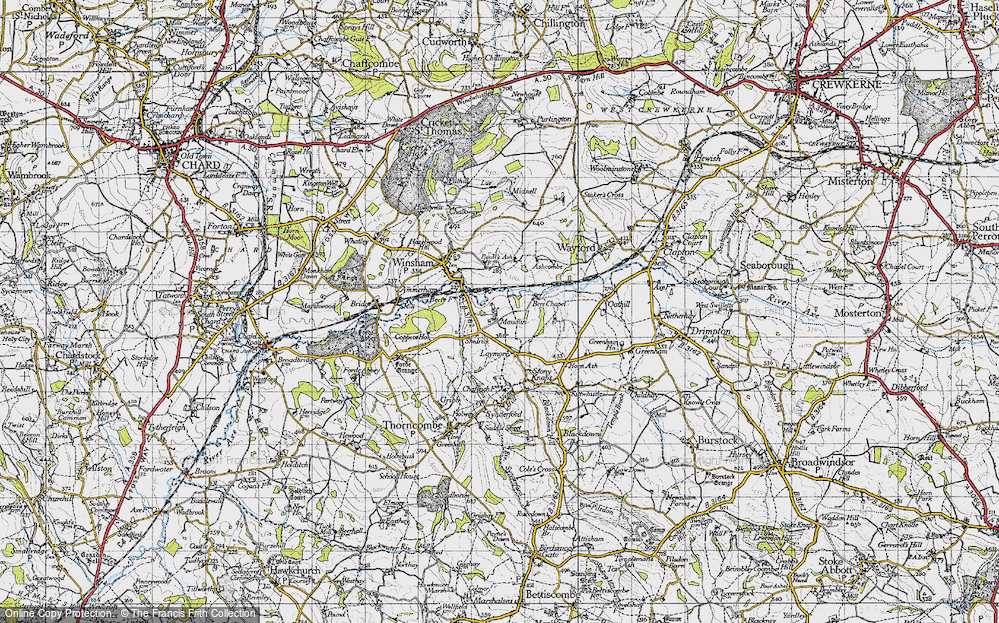 Old Map of Maudlin, 1945 in 1945