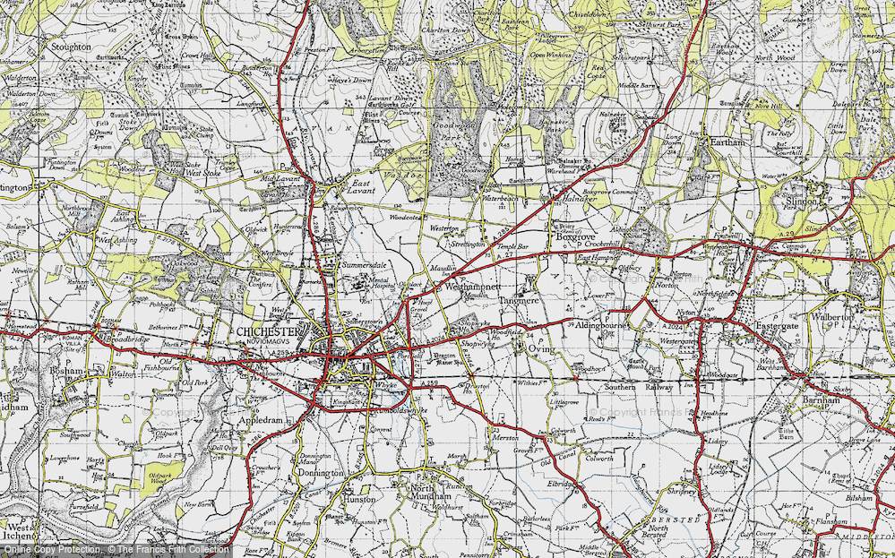 Old Map of Maudlin, 1945 in 1945