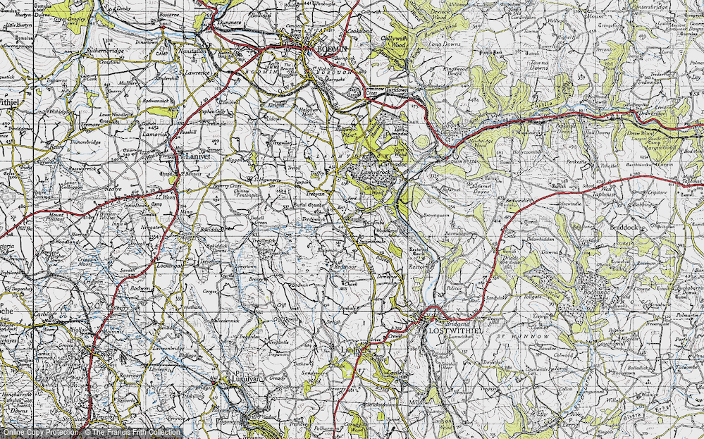 Old Map of Maudlin, 1946 in 1946