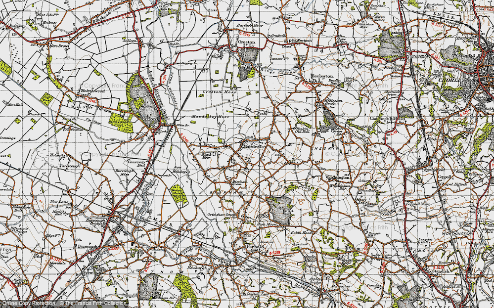 Old Map of Mawdesley, 1947 in 1947