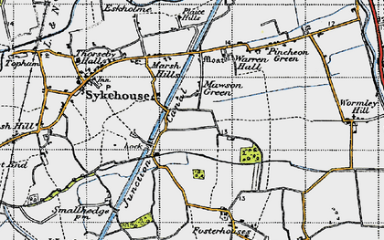 Old map of Mawson Green in 1947