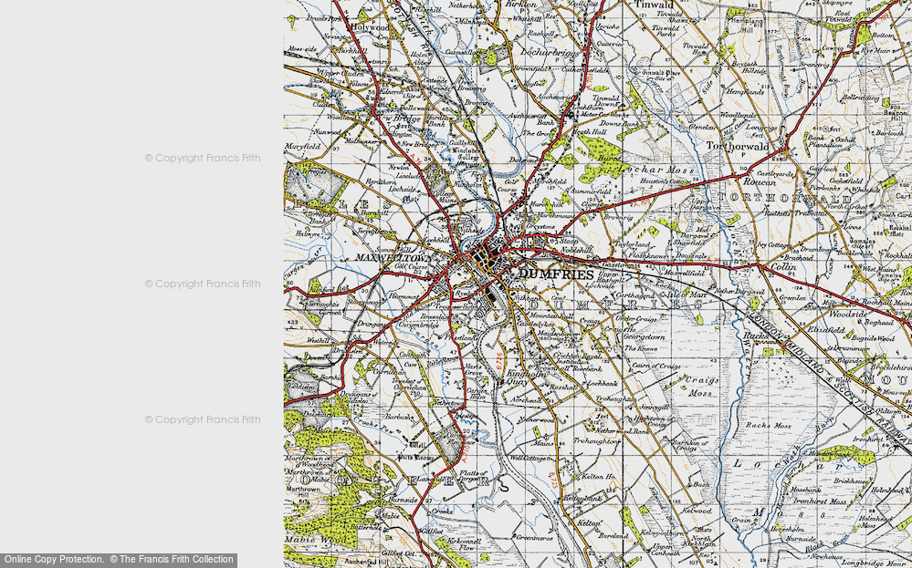 Old Map of Maxwelltown, 1947 in 1947