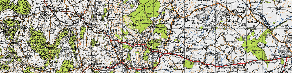Old map of May Hill Village in 1947