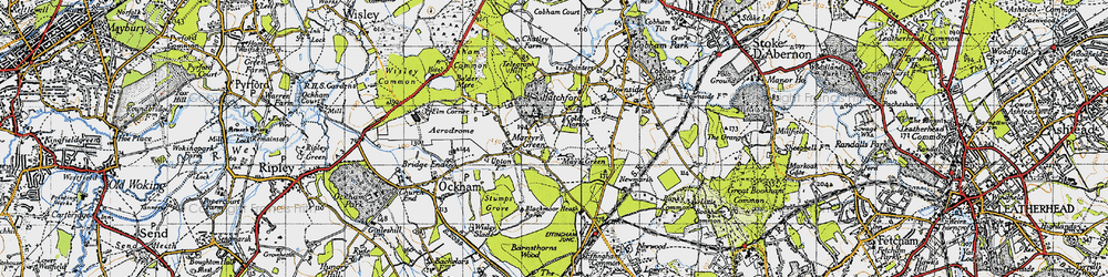 Old map of May's Green in 1940