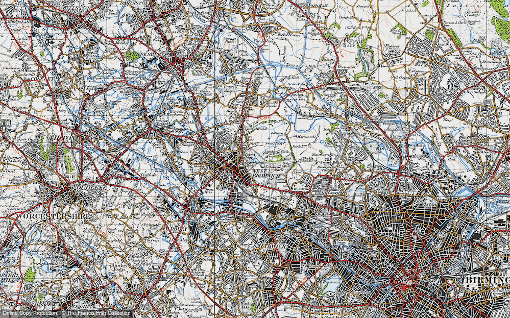 Old Map of Mayer's Green, 1946 in 1946