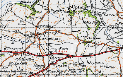 Old map of Mayeston in 1946