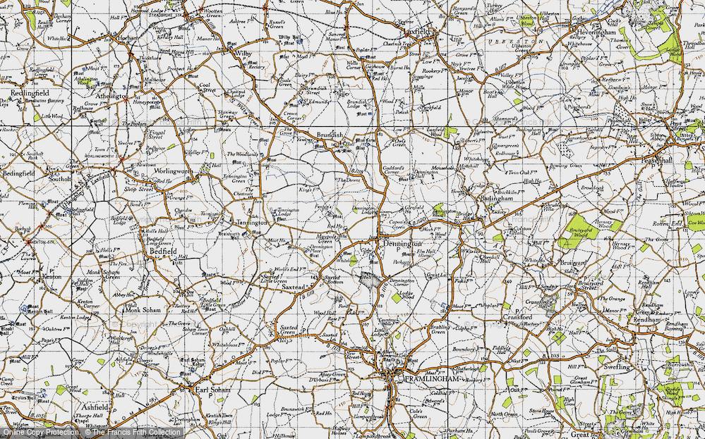 Old Map of Maypole Green, 1946 in 1946