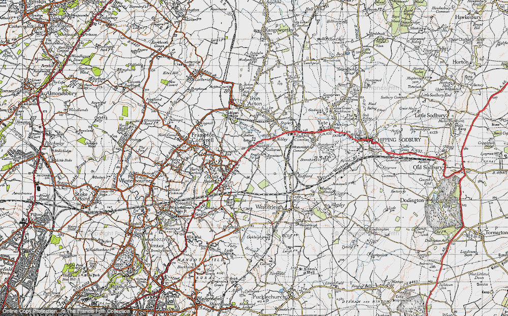 Old Map of Mayshill, 1946 in 1946