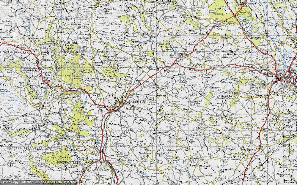 Old Map of Mead, 1946 in 1946