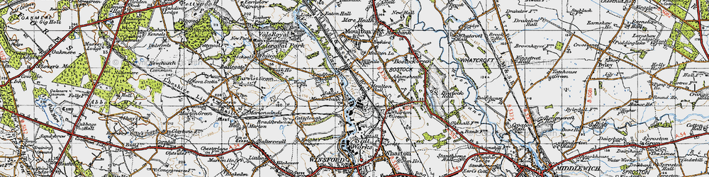 Old map of Meadowbank in 1947