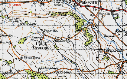 Old map of Meadowley in 1947