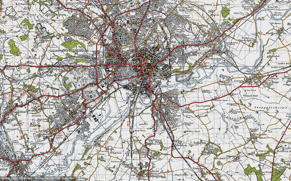 Old Map of Meadows, 1946 in 1946