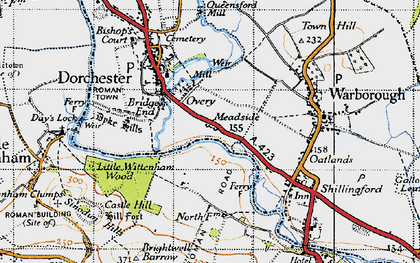 Old map of Meadside in 1947