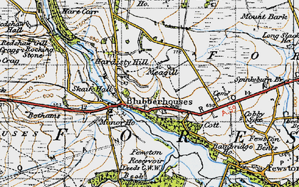 Old map of Meagill in 1947