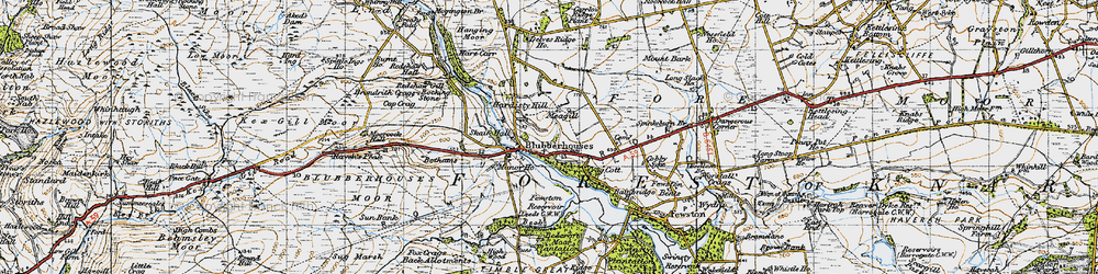 Old map of Meagill in 1947