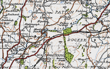 Old map of Skelsmergh Hall Fm in 1947