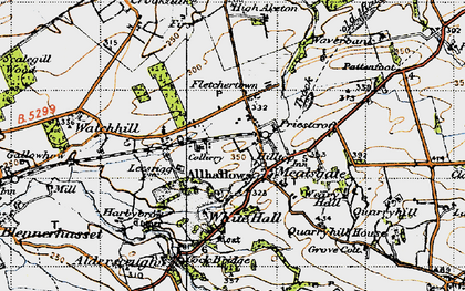 Old map of Mealsgate in 1947