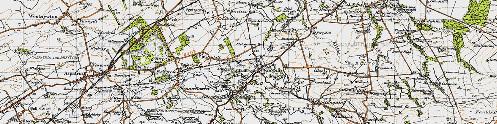 Old map of Mealsgate in 1947