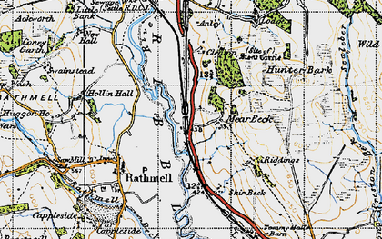 Old map of Mearbeck in 1947