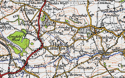 Old map of Mearns in 1946